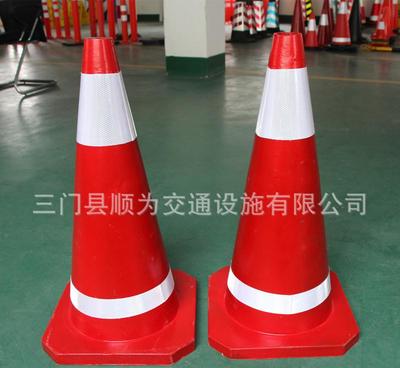 【慧慧 優(yōu)質橡膠路錐70cm 3.25kg 噴漆紅色 四角角】價格_廠家_圖片 -